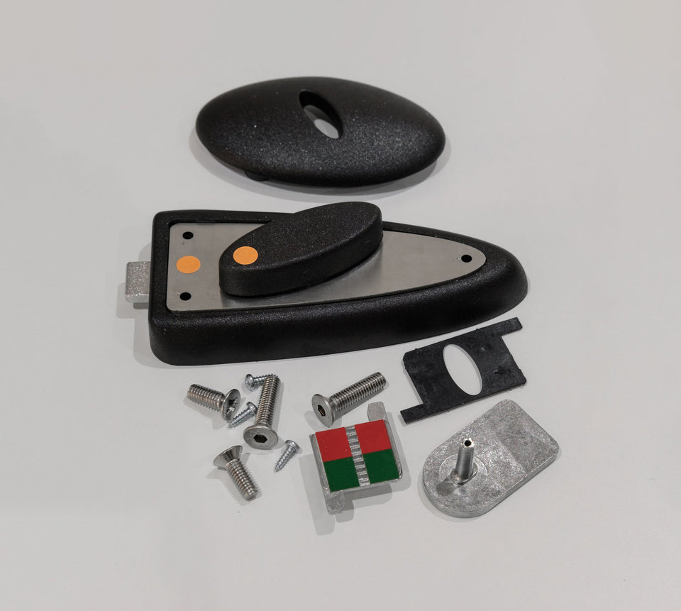 Codalock Complete Cubicle Door Set - Black — Washroom Washroom